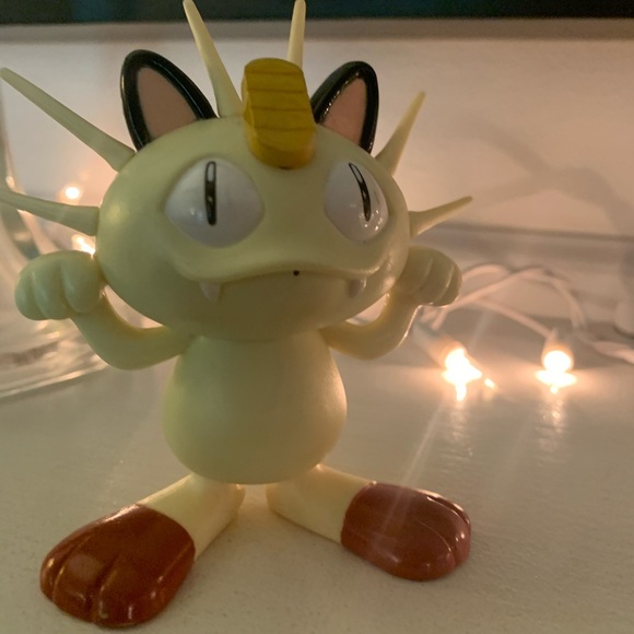 Vintage 1998 Pokemon Meowth Electronic Talking Interactive Figure - Works! - Picture 3 of 4
